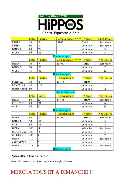 horaires CSO
